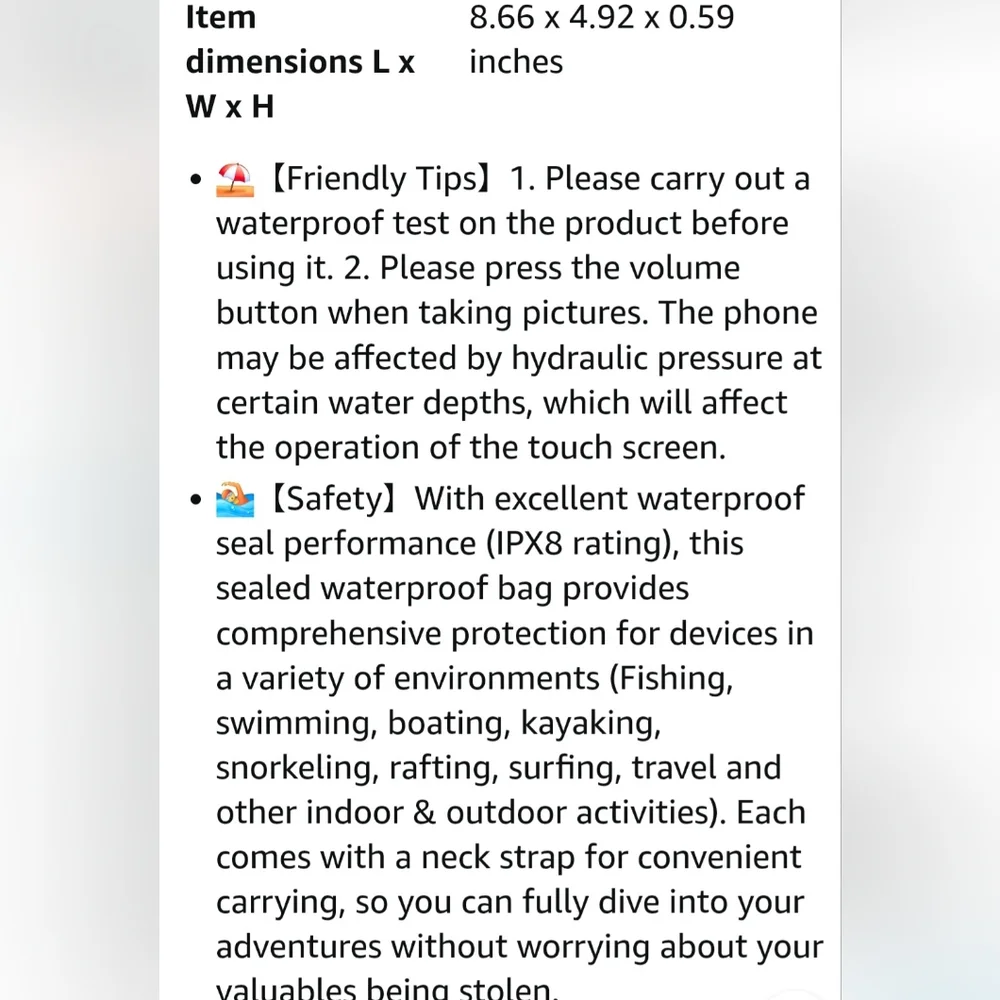 Waterproof Phone Case - Black and Pink
